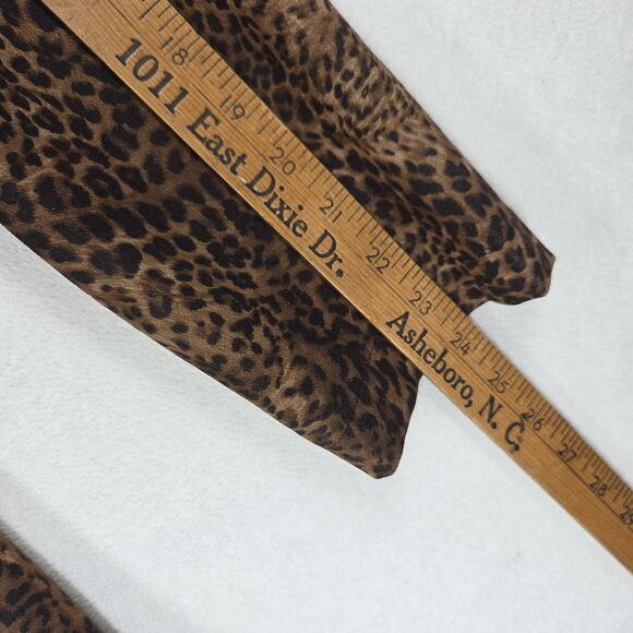 Vintage Notations Jacket 2X Womens Leopard Print Faux Suede Cheetah Animal - Picture 7 of 11
